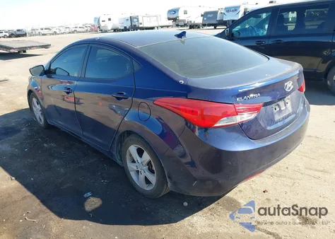 2013 Hyundai Elantra Gls z USA, uszkodzony, nr VIN 5NPDH4AE0DH289465
